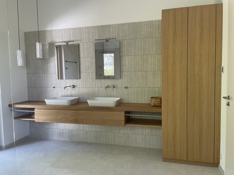 Badezimmer Waschtisch Holz